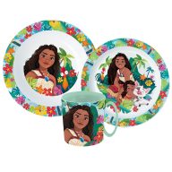  Disney Vaiana Lagoon set posuđa, micro plastični set s šalicom od 350 ml