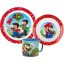 Super Mario Mushroom Kingdom komplet posuđa, mikro plastični set s šalicem 265 ml