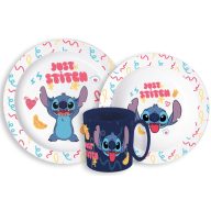   Disney Lilo i Stitch Palms Disney Lilo i Stitch set za jelo, mikro plastični set sa šalicom 265 ml