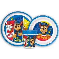   Psići u ophodnji Pup Power neklizajući set za jelo, mikro plastika