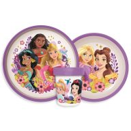   Disney Princeze Courageous Heart protuklizni set posuđa, mikro plastični set