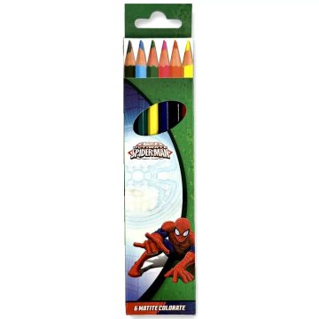 Pókember színes ceruza colour 6 db-os