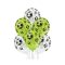 Nogometni motiv Green balon, balon 6 kom 12 inča (30 cm)