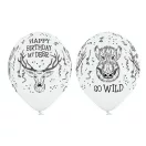 Szarvas Wild léggömb, lufi 6 db-os 12 inch (30 cm)