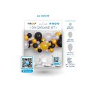 Beba Silver-Gold-Black Šarene balon, vijenac set od 65 komada