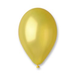   Metal Yellow, Sárga léggömb, lufi 100 db-os 10 inch (26 cm)