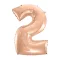 Rose Gold 2-es szám fólia lufi 92 cm