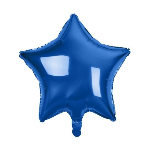 Dark Blue Star kék csillag fólia lufi 44cm