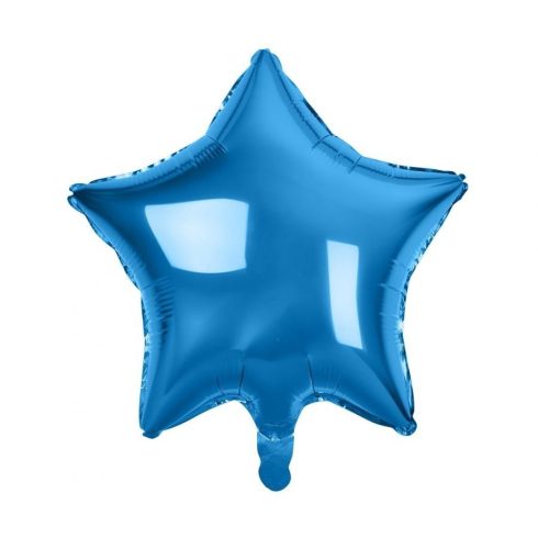 Blue Star kék csillag fólia lufi 44cm