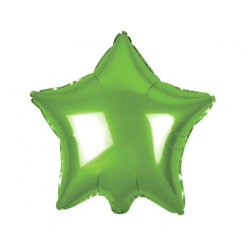 Light Green Star zöld csillag fólia lufi 44cm