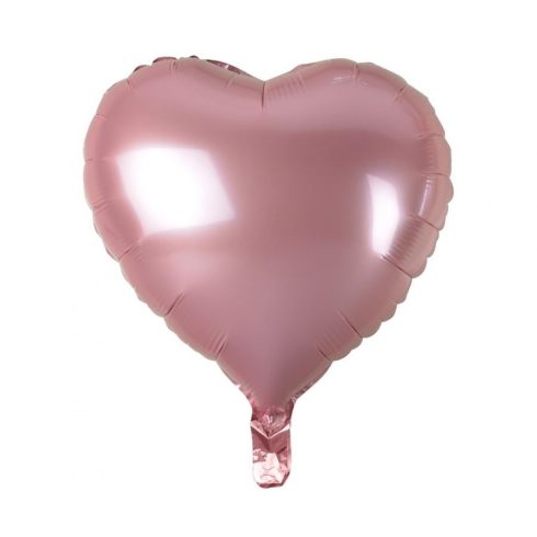 Light Pink Heart rózsaszín szív fólia lufi 37cm
