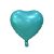Matt Turquoise Heart türkiz szív fólia lufi 37cm