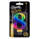 Brojevi Galaxy Šarena svijeća u obliku broja 8, svijeća za tortu