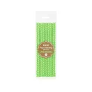Šareno Lime Green Chevron Zelena papirna slamka, pakiranje od 12 komada