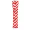 Piros Red Stripes rugalmas papír szívószál 12 db-os