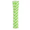 Zöld Green Stripes rugalmas papír szívószál 12 db-os