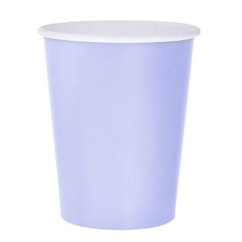 Solid Lavender lila papír pohár 14 db-os 270ml