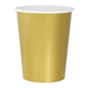 Solid Gold arany papír pohár 14 db-os 270ml