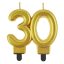 Šareno Gold Zlatna svjećica za tortu broj 30