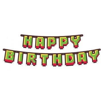 Game On Happy Birthday felirat 160cm 