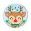 Rénszarvas Reindeer Karácsonyi fólia lufi 46 cm