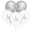 Jednorog Silver balon, baloni 5 komada 12 inča (30 cm)