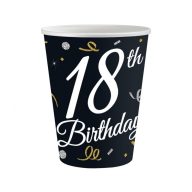   Sretan rođendan B&C Happy Birthday 18 papirnata čaša 6 komada 200 ml