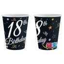 Sretan rođendan B&C Happy Birthday 18 papirnata čaša 6 komada 200 ml