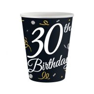   Sretan rođendan B&C Happy Birthday 30 papirnata čaša 6 kom 200 ml