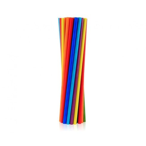Rainbow Colours színes papír szívószál 200 db-os