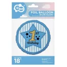 Prvi rođendan Blue folijska balon 36 cm