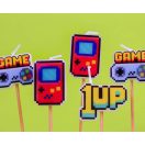 Gamer Game On Svjećica za tortu, set svijeća 5 komada