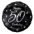 Happy Birthday black-silver 50 fólia lufi 36cm