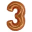 Réz 3-as Copper szám fólia lufi 76 cm