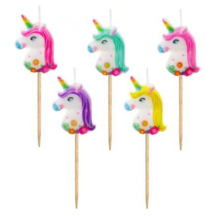 Unicorn Multicolour unikornis tortagyertya szett 6 db-os