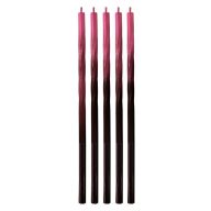  Šareno Ombre Crveno-crna svjećica za tortu, set svjećica 5 komada
