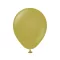Zöld Pastel Olive léggömb, lufi 20 db-os 5 inch (12,5 cm)