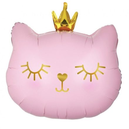 Pink Cat cicás fólia lufi 42cm