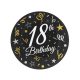 Happy Birthday 18 B&C papírtányér 6 db-os 18 cm