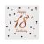 B&C Happy Birthday white-rose gold 18 szalvéta 20 db-os 33x33cm