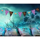 Noć vještica Boo vijencev od zastava 250 cm