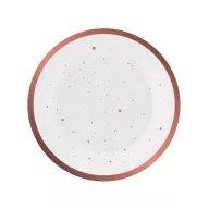 Rózsaszín Rose Gold Celebrate papírtányér 6 db-os 18 cm
