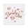 Lánybúcsú Bride To Be White szalvéta 20 db-os 33x33 cm