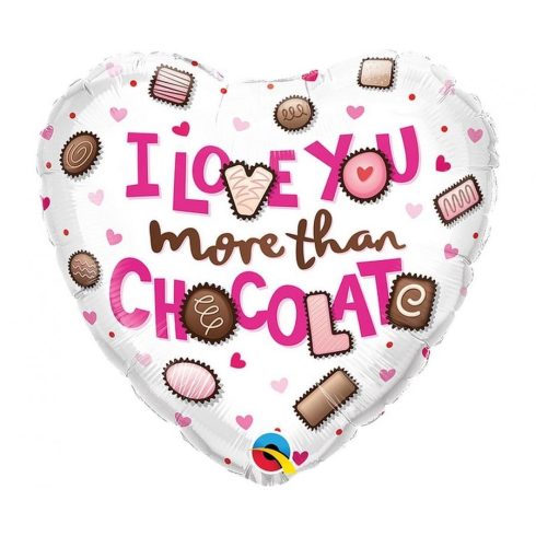 I Love You Chocolate fólia lufi 46cm