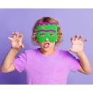 Noć vještica Green Čudovišta filc maska 18 cm