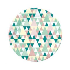 Színes Green Joy papírtányér 6 db-os 18 cm