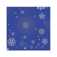 Karácsonyi Navy Blue Snowflakes szalvéta 20 db-os 33x33 cm