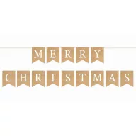 Božić Brown Merry Christmas natpis 250 cm