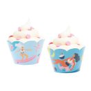 Nyár Surfing muffin dísz 6 db-os