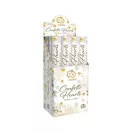 Szív Gold White Hearts konfetti kilövő 40 cm